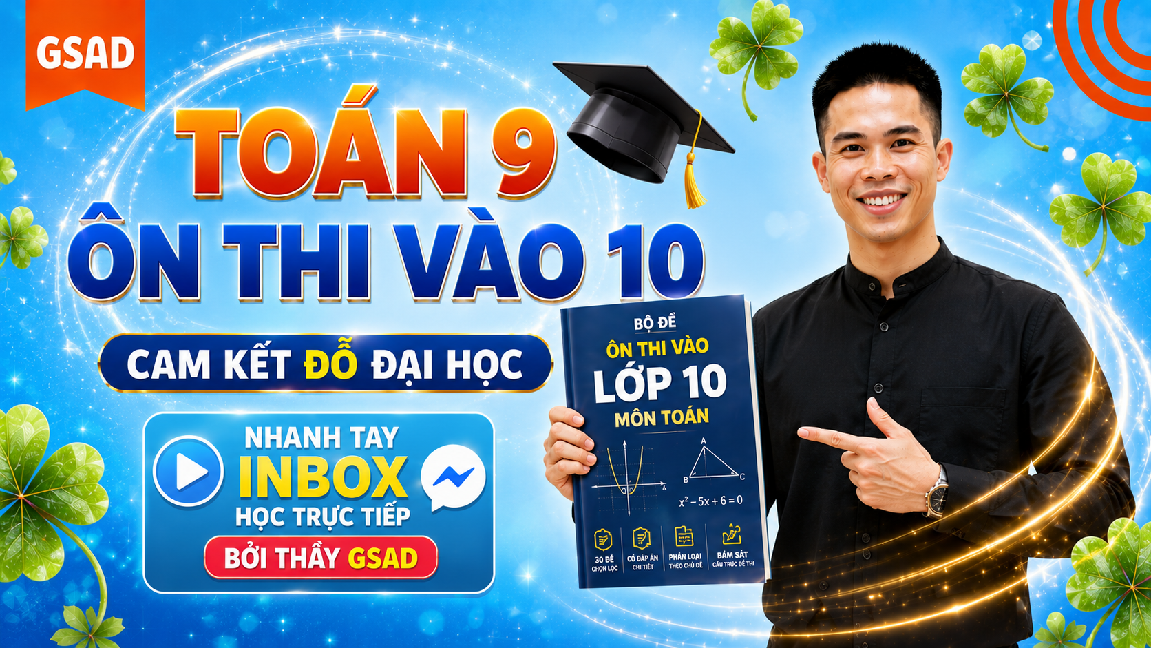 ÔN THI VÀO 10 - ĐỖ 100%